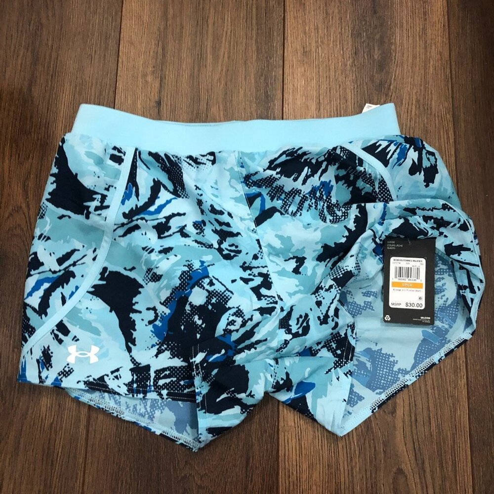 Under Armour Light Blue and Navy Blue Athletic Shorts